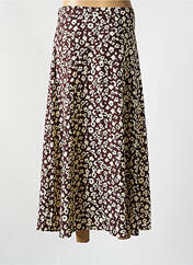 Jupe mi-longue marron LILI & LALA pour femme seconde vue