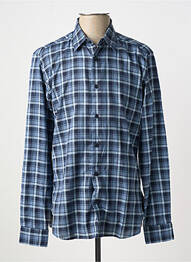 Chemise manches longues coupe droite bleu HUGO BOSS homme