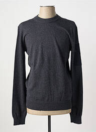Pull col rond manches longues gris NAPAPIJRI homme
