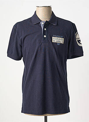 Polo coupe cintrée manches courtes bleu NAPAPIJRI homme