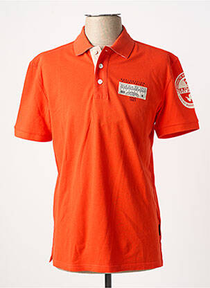 Polo coupe cintrée manches courtes orange NAPAPIJRI homme