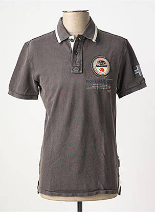 Polo coupe cintrée manches courtes marron NAPAPIJRI homme