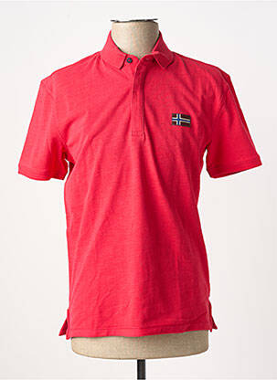Polo coupe cintrée manches courtes rouge NAPAPIJRI homme