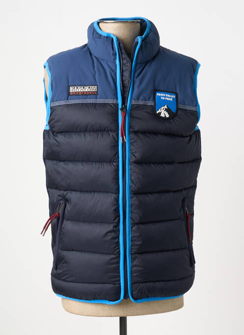Doudoune poches sans capuche bleu NAPAPIJRI homme