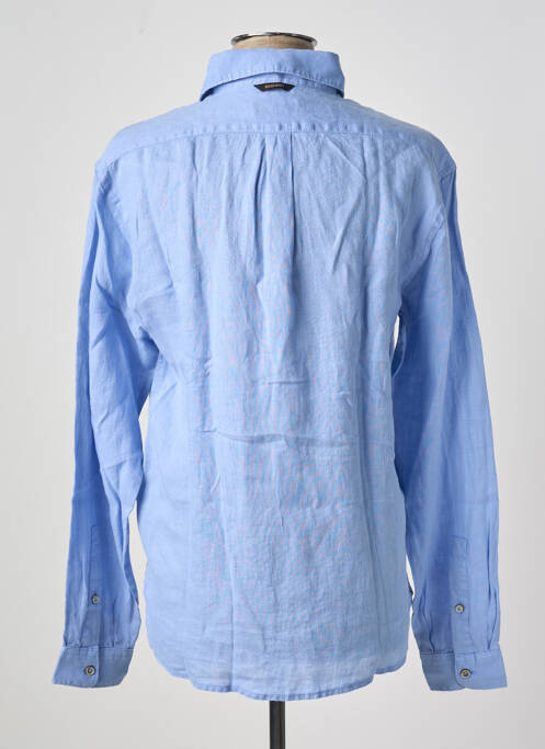 Chemise manches longues coupe droite bleu NAPAPIJRI homme