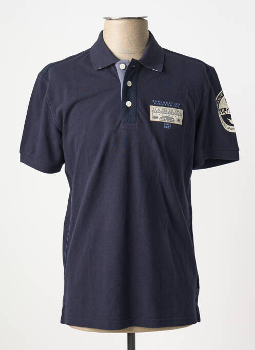 Polo coupe cintrée manches courtes bleu NAPAPIJRI homme