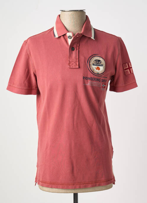 Polo coupe cintrée manches courtes rouge NAPAPIJRI homme