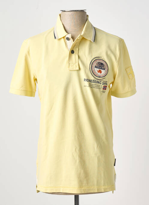 Polo coupe cintrée manches courtes jaune NAPAPIJRI homme