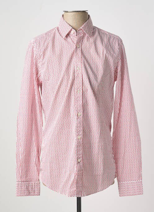 Chemise manches longues rouge HUGO BOSS pour homme