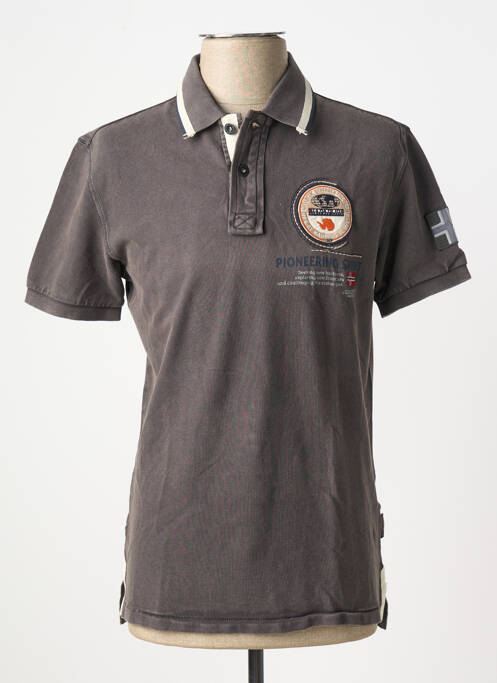 Polo marron NAPAPIJRI pour homme