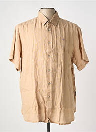 Chemise manches courtes coupe droite beige NAPAPIJRI homme