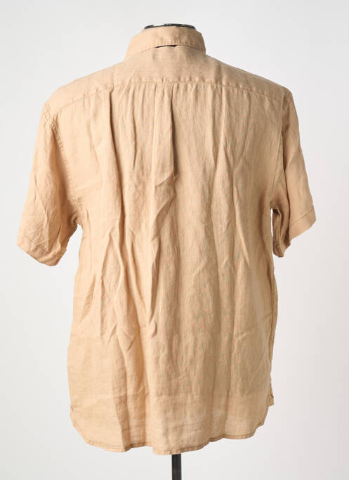 Chemise manches courtes coupe droite beige NAPAPIJRI homme