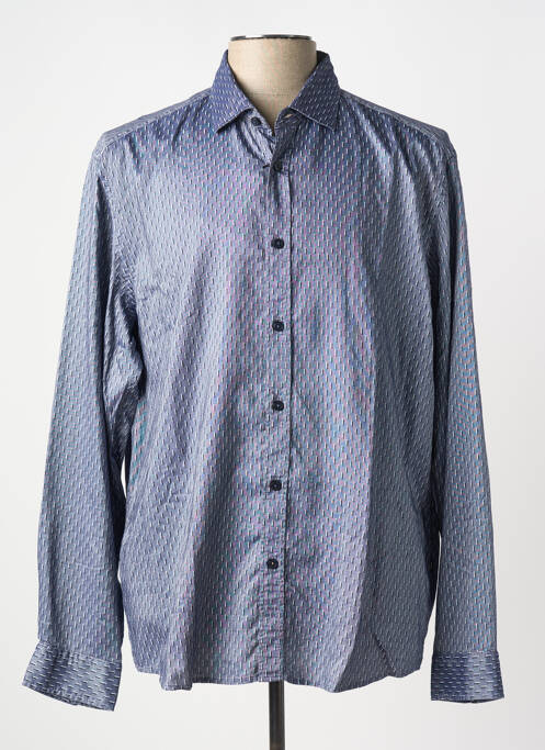 Chemise manches longues bleu HUGO BOSS pour homme