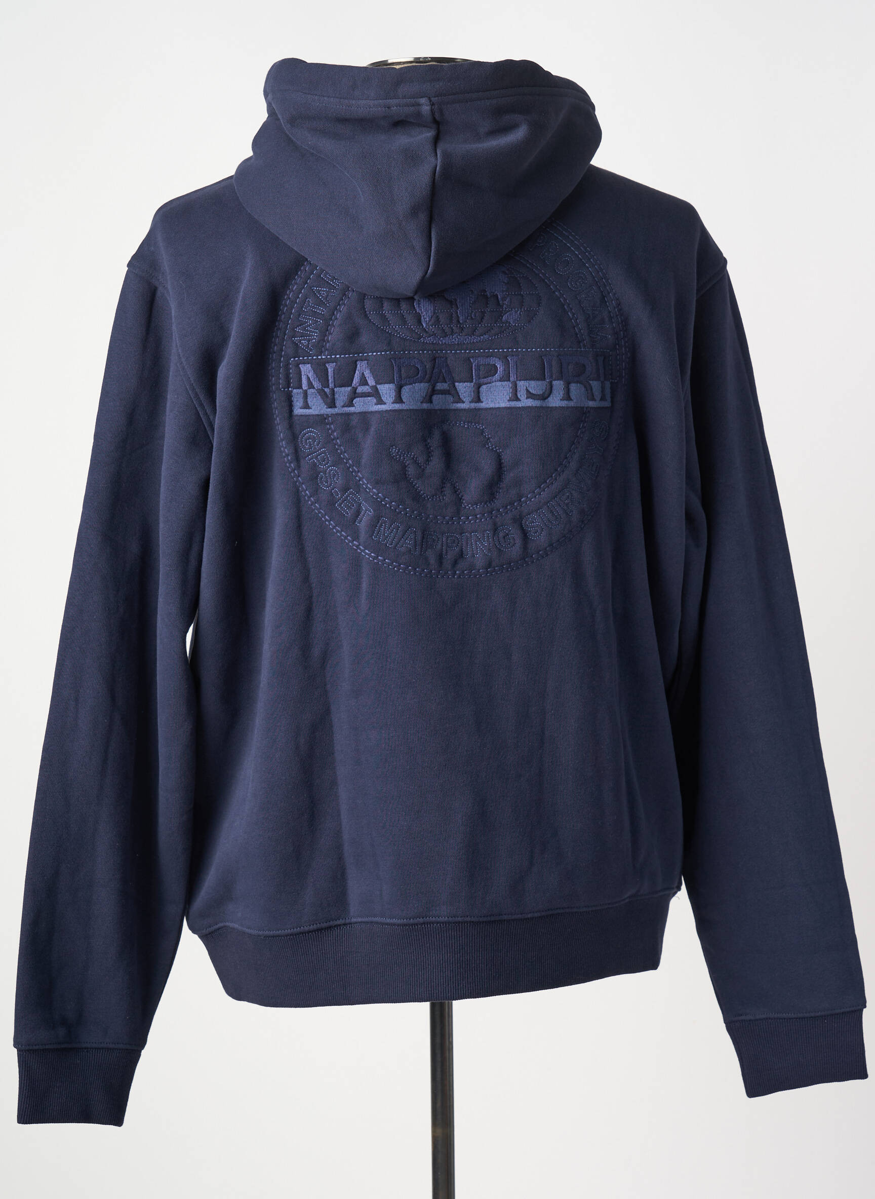 Napapijri Hoodie Sweat Napapijri Gris Sweat-shirt À Capuche Poches