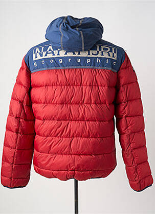 Doudoune manches longues a capuche bleu NAPAPIJRI homme