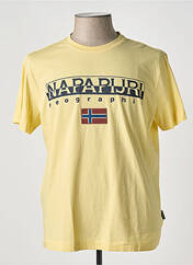 T-shirt jaune NAPAPIJRI pour homme seconde vue