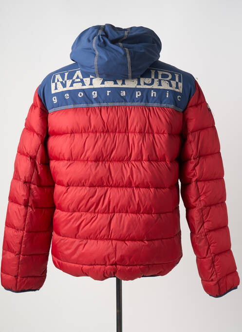 Doudoune manches longues a capuche bleu NAPAPIJRI homme
