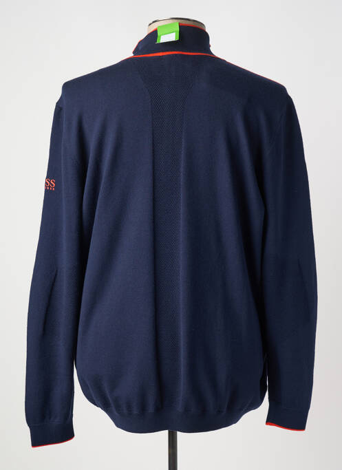 Pull col roulé bleu HUGO BOSS homme
