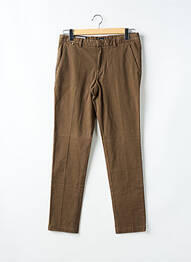 Pantalon chino fermeture zippée sous rabat avec crochet taille normale vert HUGO BOSS homme