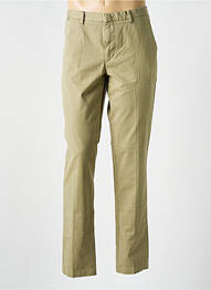 Pantalon chino fermeture zippée sous rabat avec crochet taille normale vert HUGO BOSS homme