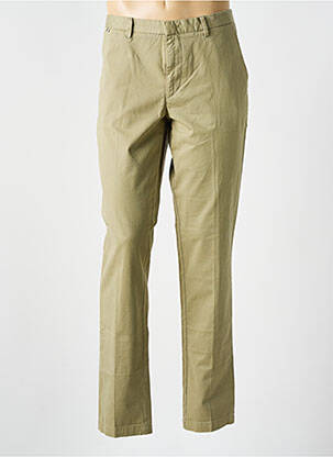 Pantalon chino fermeture zippée sous rabat avec crochet taille normale vert HUGO BOSS homme