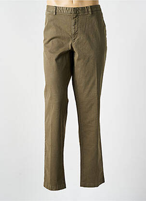 Pantalon chino fermeture zippée sous rabat avec crochet taille normale vert HUGO BOSS homme