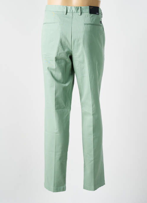Pantalon chino fermeture zippée sous rabat avec crochet taille normale vert HUGO BOSS homme