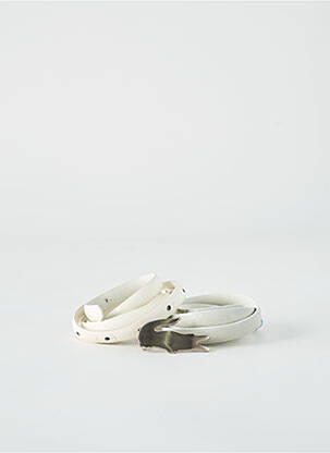Ceinture coutures renforcées blanc LACOSTE unisexe