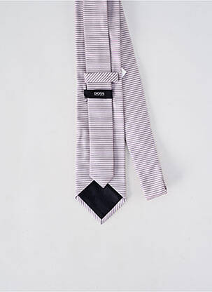 Cravate imprimé rayures violet HUGO BOSS homme