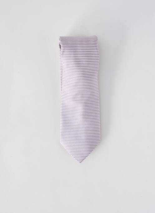 Cravate imprimé rayures violet HUGO BOSS homme