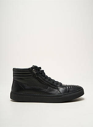 Baskets fermeture zip et lacets bout rond noir HUGO BOSS homme
