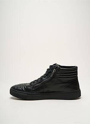Baskets fermeture zip et lacets bout rond noir HUGO BOSS homme