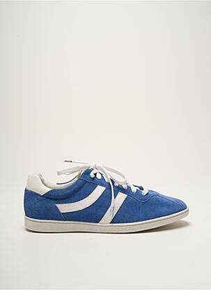 Baskets nubuck bout rond bleu HUGO BOSS homme