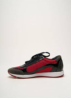 Baskets matière lisse bout rond rouge HUGO BOSS homme