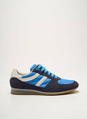 Baskets nubuck bout rond bleu HUGO BOSS homme