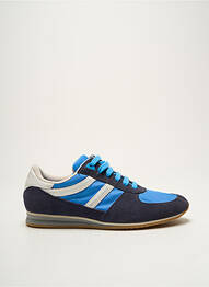 Baskets nubuck bout rond bleu HUGO BOSS homme