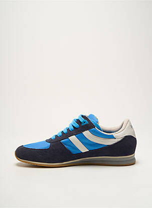 Baskets nubuck bout rond bleu HUGO BOSS homme