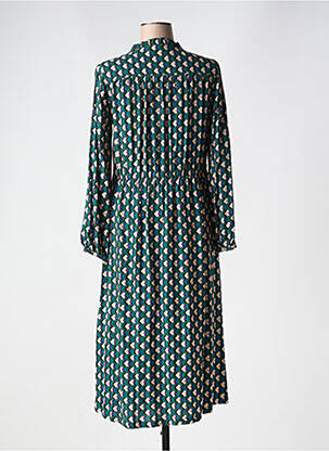 Robe longue manches longues manches longues vert C'EST BEAU LA VIE femme