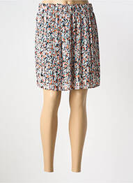 Jupe courte coupe droite orange FLAMANT ROSE femme