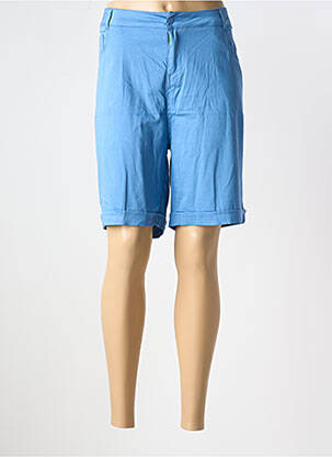 Bermuda bleu WORLD FASHION pour femme