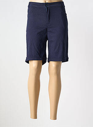 Bermuda bleu fonce WORLD FASHION pour femme