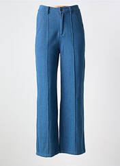 Pantalon droit bleu JUBYLEE pour femme seconde vue