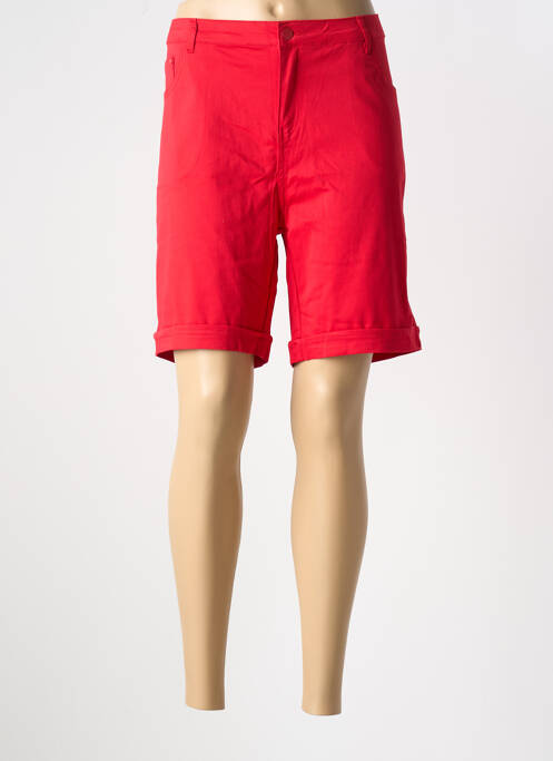 Bermuda rouge WORLD FASHION pour femme