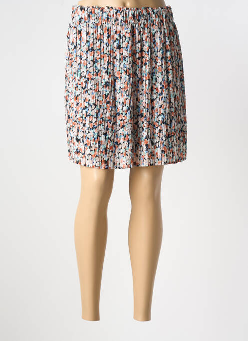 Jupe courte orange FLAMANT ROSE pour femme