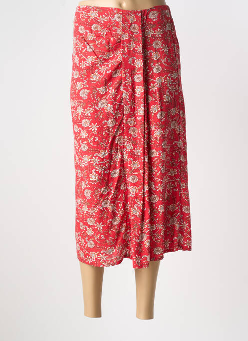 Jupe mi-longue rouge C'EST BEAU LA VIE pour femme