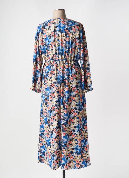 Robe longue bleu BY ONE pour femme