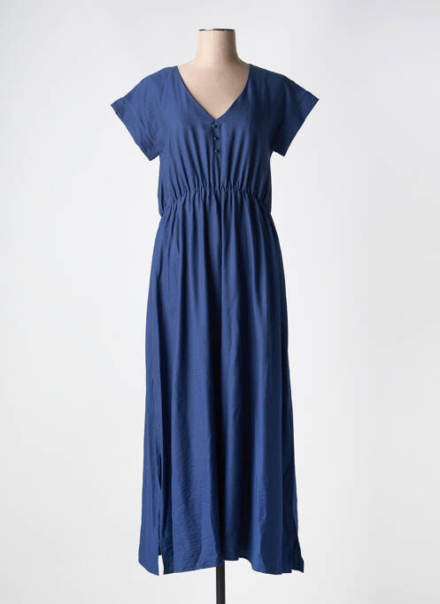 Robe longue bleu C'EST BEAU LA VIE pour femme
