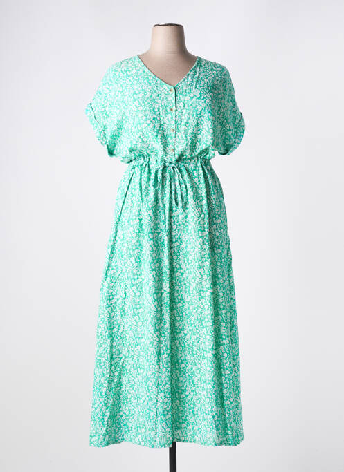 Robe longue vert C'EST BEAU LA VIE pour femme