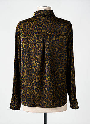 Chemisier coupe fluide manches longues vert FREEMAN T.PORTER femme