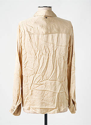 Chemisier coupe fluide manches longues beige PLEASE femme